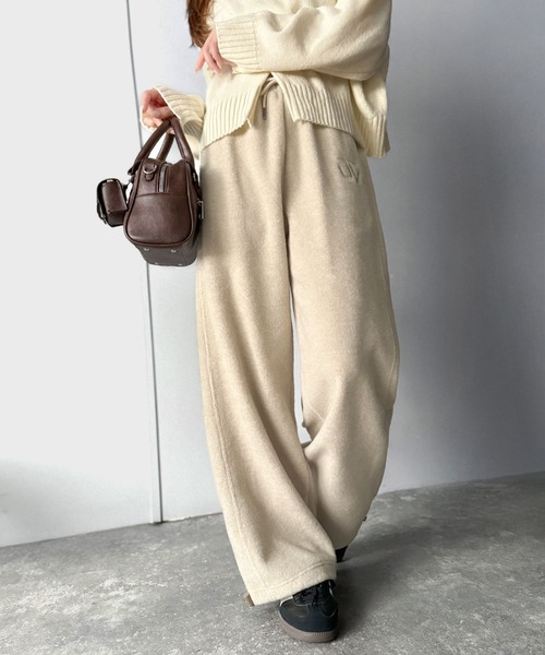 Java（ジャバ）の「《JaVaジャバコラボ》ぬくぬく暖か。裾ドロストロゴ刺繍ミックスフリースパンツ（スウェットパンツ・メンズ・グレー/ベージュ/ブラウン・MEDIUM/SMALL/X-LARGE/LARGE）」の21枚目の写真