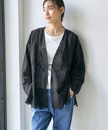 レースブラウスカーディガン