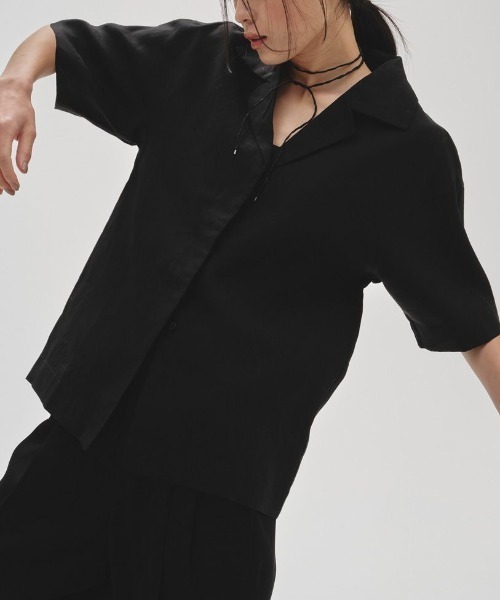 【TODAYFUL】Halfsleeve Box Shirts / BLACK TODAYFUL (トゥデイフル）Halfsleeve Box Shirts 即日発送 SALE