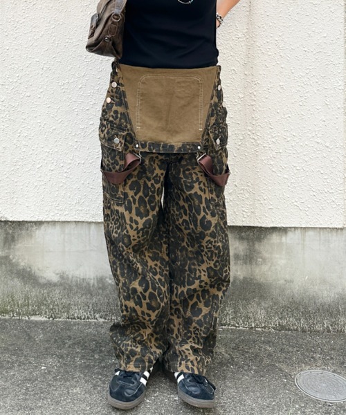 wears(ウェアーズ)の「レオパードオーバーシルエットオーバーオール(サロペット/オーバーオール・レディース・レオパード・FREE)」の12枚目の写真