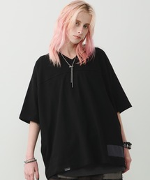 AIVER　30/2ウォッシュ天竺フットボールS/S TEE