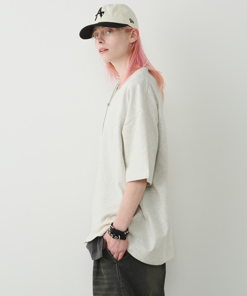 AIVER(アイバー)の「AIVER 30/2ウォッシュ天竺フットボールS/S TEE(Tシャツ/カットソー・メンズ・ホワイト/ナチュラル/ブラック・SMALL/MEDIUM/LARGE)」の17枚目の写真