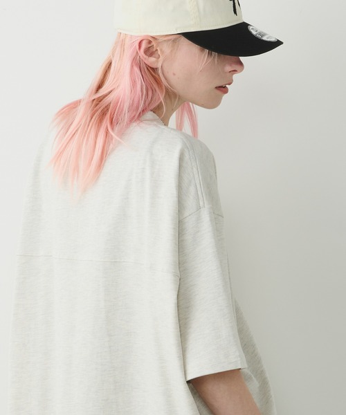 AIVER(アイバー)の「AIVER 30/2ウォッシュ天竺フットボールS/S TEE(Tシャツ/カットソー・メンズ・ホワイト/ナチュラル/ブラック・SMALL/MEDIUM/LARGE)」の16枚目の写真