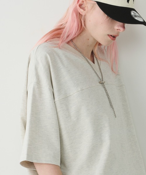 AIVER(アイバー)の「AIVER 30/2ウォッシュ天竺フットボールS/S TEE(Tシャツ/カットソー・メンズ・ホワイト/ナチュラル/ブラック・SMALL/MEDIUM/LARGE)」の15枚目の写真