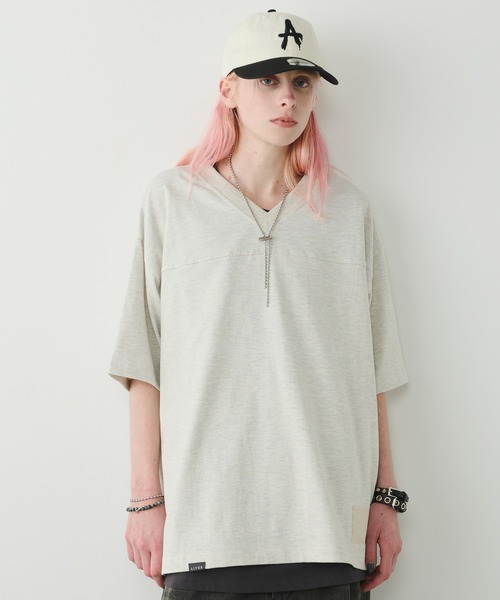 AIVER(アイバー)の「AIVER 30/2ウォッシュ天竺フットボールS/S TEE(Tシャツ/カットソー・メンズ・ホワイト/ナチュラル/ブラック・SMALL/MEDIUM/LARGE)」の19枚目の写真