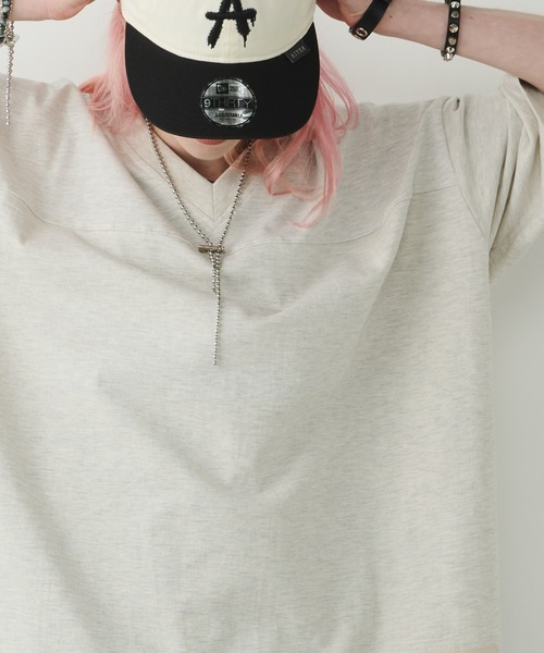 AIVER(アイバー)の「AIVER 30/2ウォッシュ天竺フットボールS/S TEE(Tシャツ/カットソー・メンズ・ホワイト/ナチュラル/ブラック・SMALL/MEDIUM/LARGE)」の14枚目の写真