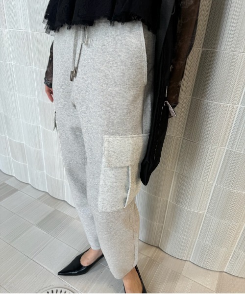 セール】MEDI SWEAT LIKE KNIT PANTS（スウェットパンツ