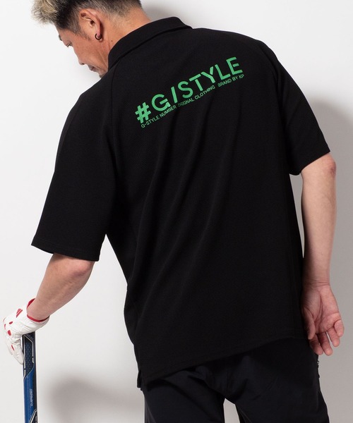 BAYBLO(ベイブロ)の「(SA) ドライ ジャガード 襟付き 半袖 Tシャツ(Tシャツ/カットソー・メンズ・ブラック/ホワイト/チャコールグレー/ネイビー・M/L/LL)」の7枚目の写真