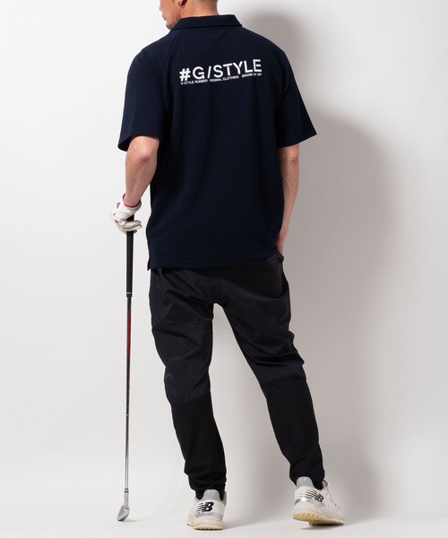 BAYBLO(ベイブロ)の「(SA) ドライ ジャガード 襟付き 半袖 Tシャツ(Tシャツ/カットソー・メンズ・ブラック/ホワイト/チャコールグレー/ネイビー・M/L/LL)」の19枚目の写真