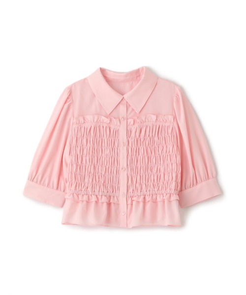 JILL by JILL STUART(ジルバイジルスチュアート)の「◇ビスチェ風シャーリングブラウス(シャツ/ブラウス・レディース・ホワイト/ピンク・FREE)」の12枚目の写真