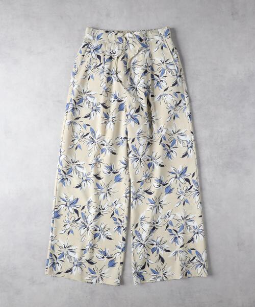 Right-on(ライトオン)の「HONEYSUCKLE ROSE(ハニーサックルローズ)【レディース】柄イージーパンツ(その他パンツ・レディース・ライトベージュ/ブラック/グリーン・M/L)」の7枚目の写真