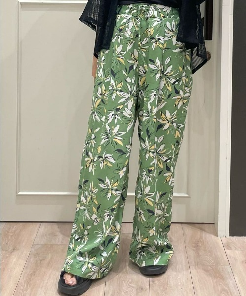 Right-on（ライトオン）の「【HONEYSUCKLE ROSE】柄イージーパンツ（その他パンツ・レディース・ライトベージュ/ブラック/グリーン・M/L）」の15枚目の写真