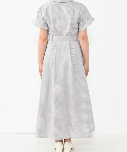 COHINA(コヒナ)の「ストライプカシュクールタックワンピース 【低身長・小柄女性】(ワンピース・レディース・グリーン/グレー/ブルー・SHORT/REGULAR)」の17枚目の写真