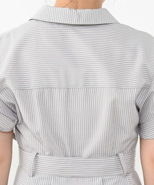 COHINA(コヒナ)の「ストライプカシュクールタックワンピース 【低身長・小柄女性】(ワンピース・レディース・グリーン/グレー/ブルー・SHORT/REGULAR)」の18枚目の写真