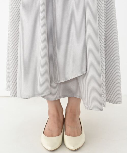 COHINA(コヒナ)の「ストライプカシュクールタックワンピース 【低身長・小柄女性】(ワンピース・レディース・グリーン/グレー/ブルー・SHORT/REGULAR)」の21枚目の写真