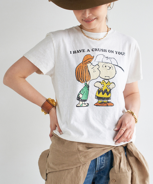 保障できる RE/DONE/リダン】CLASSIC TEE PEANUTS CRUSH（Tシャツ トップス