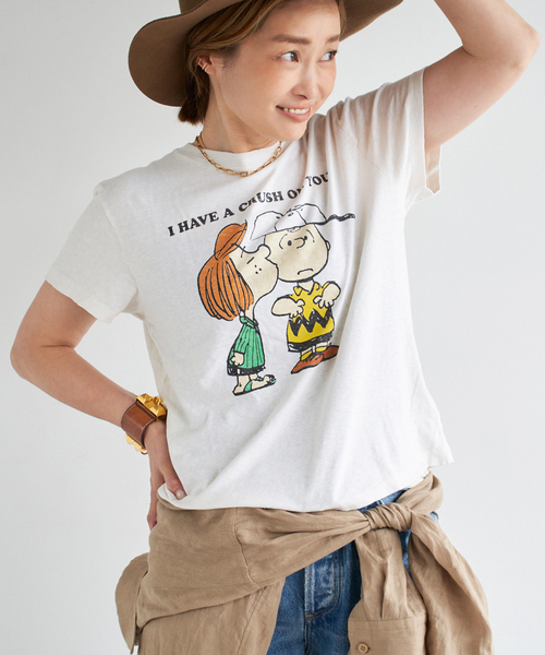 7/4限定価格【RE/DONE/リダン】CLASSIC TEE PEANUTS RE/DONE/リダン】CLASSIC TEE PEANUTS CRUSH（Tシャツ