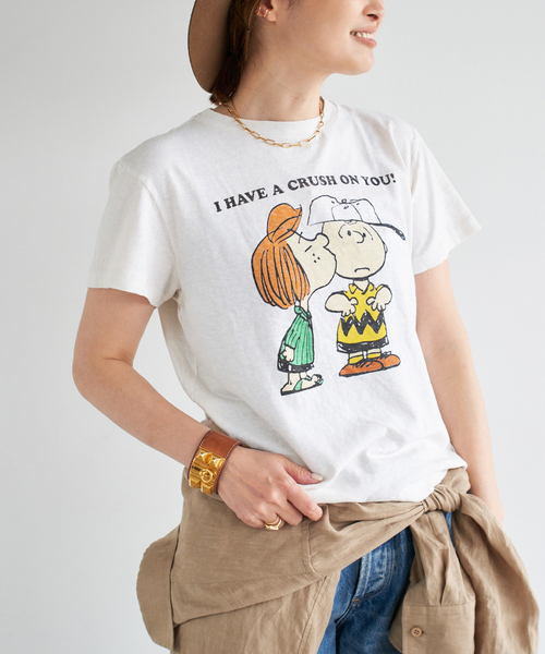 7/4限定価格【RE/DONE/リダン】CLASSIC TEE PEANUTS RE/DONE/リダン】CLASSIC TEE PEANUTS CRUSH（Tシャツ