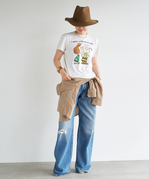 L&#39;Appartement DEUXIEME CLASSE -  【RE/DONE/リダン】CLASSIC TEE PEANUTS CRUSH RE/DONE/リダン】CLASSIC TEE PEANUTS CRUSH（Tシャツ