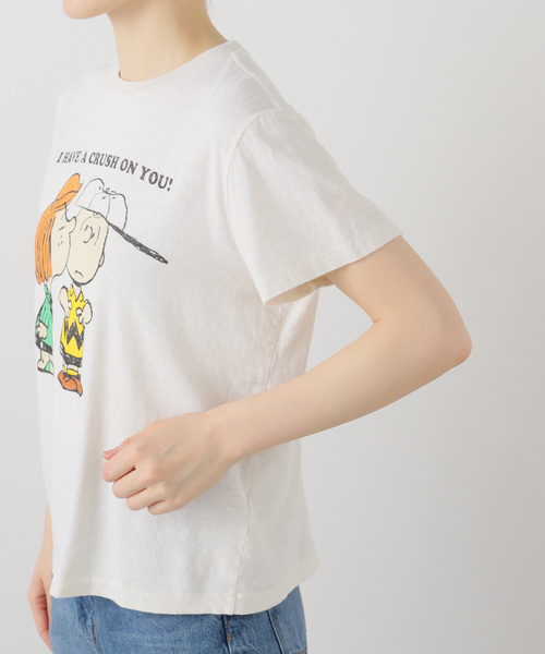 OUTLET SALE- 訳あり品など大放出 RE/DONE/リダン】CLASSIC TEE PEANUTS CRUSH（Tシャツ トップス