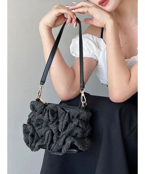 RESEXXY（リゼクシー）の「モチーフミニバッグ（ハンドバッグ・レディース・アイボリー/ブラック/ピンク・FREE）」の4枚目の写真