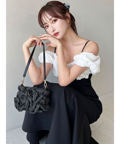 RESEXXY（リゼクシー）の「モチーフミニバッグ（ハンドバッグ・レディース・アイボリー/ブラック/ピンク・FREE）」の5枚目の写真