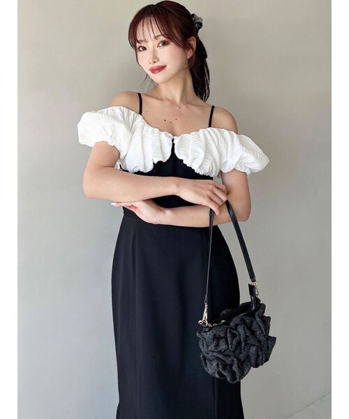 RESEXXY（リゼクシー）の「モチーフミニバッグ（ハンドバッグ・レディース・アイボリー/ブラック/ピンク・FREE）」の6枚目の写真