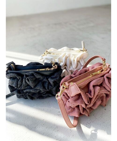 RESEXXY（リゼクシー）の「モチーフミニバッグ（ハンドバッグ・レディース・アイボリー/ブラック/ピンク・FREE）」の7枚目の写真