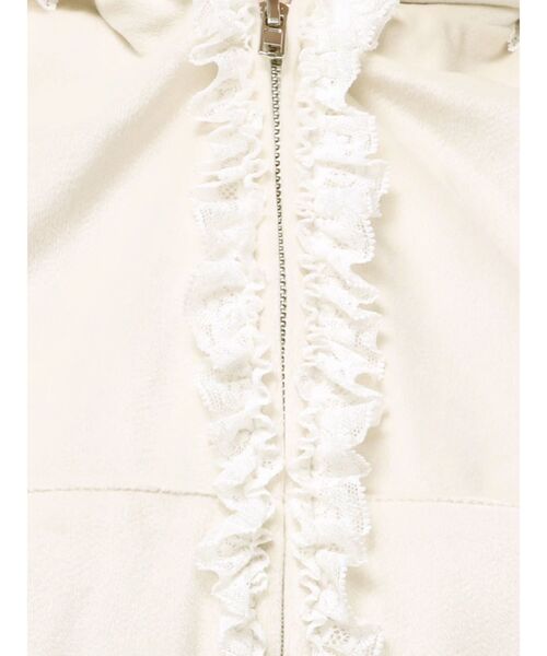 merry jenny（メリージェニー）の「ベロアレースジップパーカー（パーカー・レディース・アイボリー/ブラウン・FREE）」の20枚目の写真