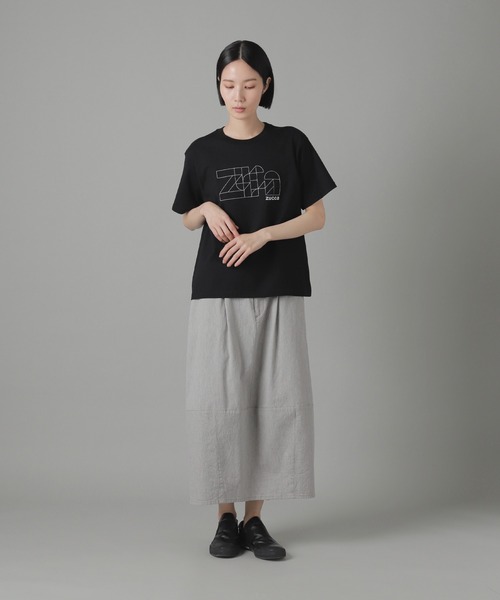 ZUCCa（ズッカ）の「ジオメトリック刺繍T / Tシャツ / S（Tシャツ/カットソー・レディース・ブラック/ホワイト・M size）」の5枚目の写真