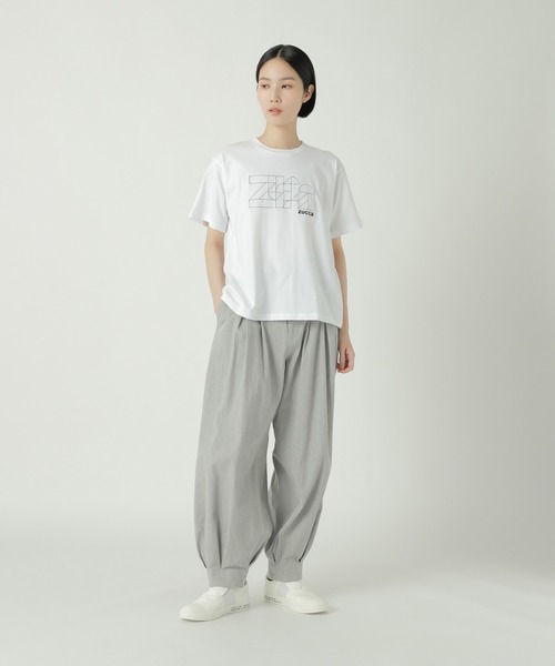 ZUCCa（ズッカ）の「ジオメトリック刺繍T / Tシャツ / S（Tシャツ/カットソー・レディース・ブラック/ホワイト・M size）」の7枚目の写真