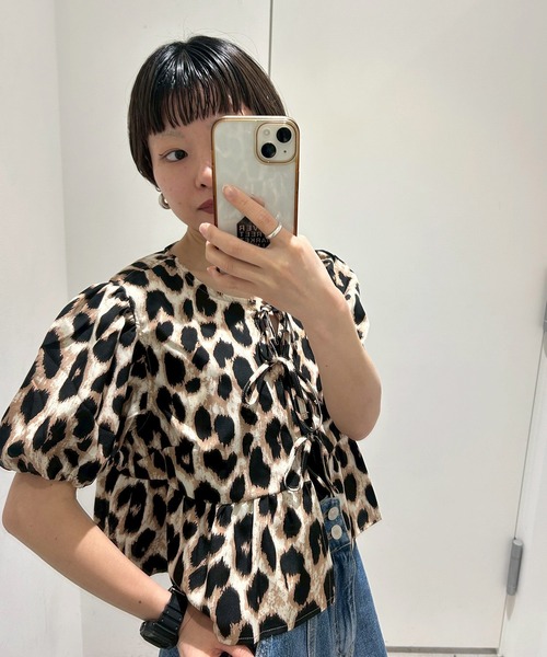 tシャツ 「Narcissus」リボンパフブラウス レディース Narcissus tシャツ 「Narcissus」リボンパフブラウス レディース