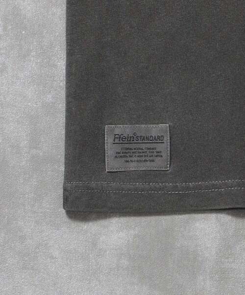 FFEIN（フェイン）の「【FFEIN（フェイン）】フェード刺繍Tシャツ /  Tシャツ 短丈 クルーネック 半袖 ピグメント加工 セットアップ（Tシャツ/カットソー・メンズ・ブラック/ネイビー/ブラウン・LARGE/MEDIUM/SMALL）」の15枚目の写真