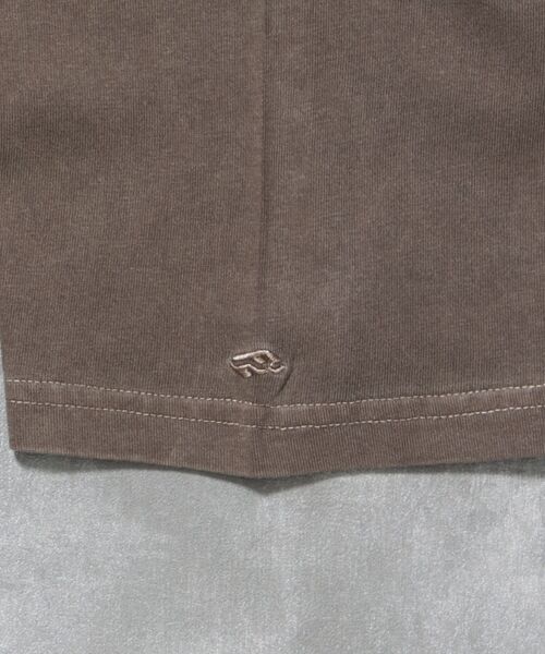 FFEIN（フェイン）の「【FFEIN（フェイン）】フェード刺繍Tシャツ /  Tシャツ 短丈 クルーネック 半袖 ピグメント加工 セットアップ（Tシャツ/カットソー・メンズ・ブラック/ネイビー/ブラウン・LARGE/MEDIUM/SMALL）」の18枚目の写真