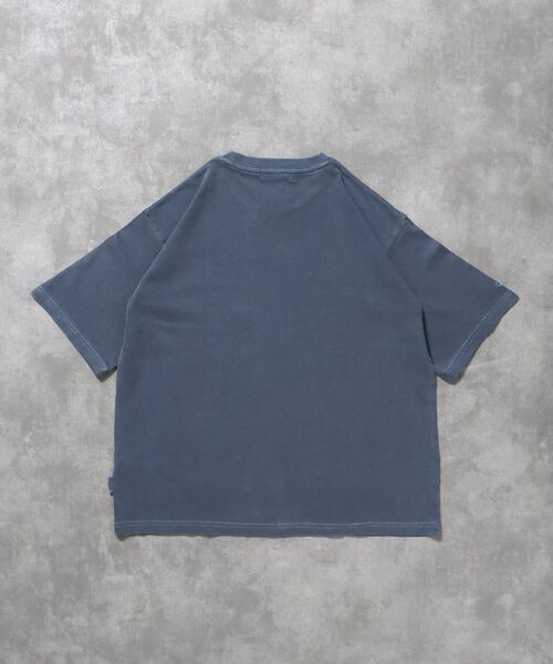 FFEIN（フェイン）の「【FFEIN（フェイン）】フェード刺繍Tシャツ /  Tシャツ 短丈 クルーネック 半袖 ピグメント加工 セットアップ（Tシャツ/カットソー・メンズ・ブラック/ネイビー/ブラウン・LARGE/MEDIUM/SMALL）」の20枚目の写真