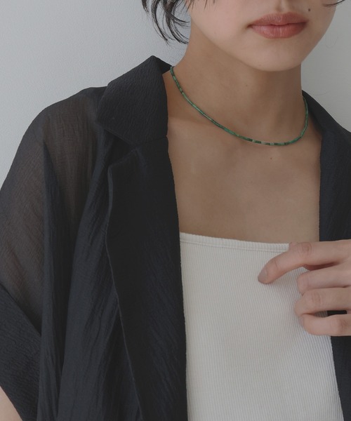 hellam(へラム)の「カラービーズチョーカー(ネックレス・レディース・レッド/グリーン・FREE)」の10枚目の写真