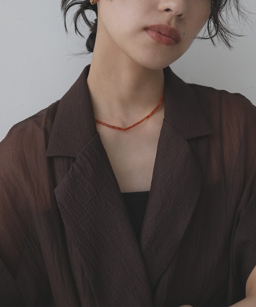 hellam(へラム)の「カラービーズチョーカー(ネックレス・レディース・レッド/グリーン・FREE)」の8枚目の写真