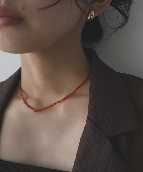 hellam(へラム)の「カラービーズチョーカー(ネックレス・レディース・レッド/グリーン・FREE)」の9枚目の写真