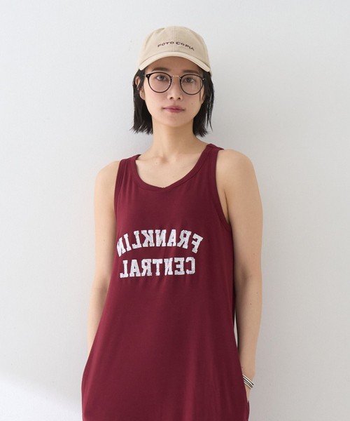 Rouge vif(ルージュヴィフ)の「【ST.JOHNS 3RD CLUB/セントジョンズサードクラブ】パット付ロゴタンクワンピース(ワンピース・レディース・ネイビー/ボルドー・フリー)」の21枚目の写真
