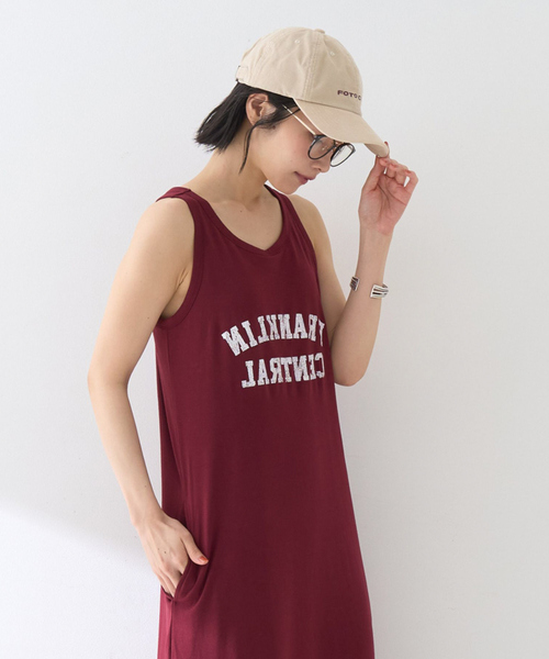 Rouge vif(ルージュヴィフ)の「【ST.JOHNS 3RD CLUB/セントジョンズサードクラブ】パット付ロゴタンクワンピース(ワンピース・レディース・ネイビー/ボルドー・フリー)」の20枚目の写真