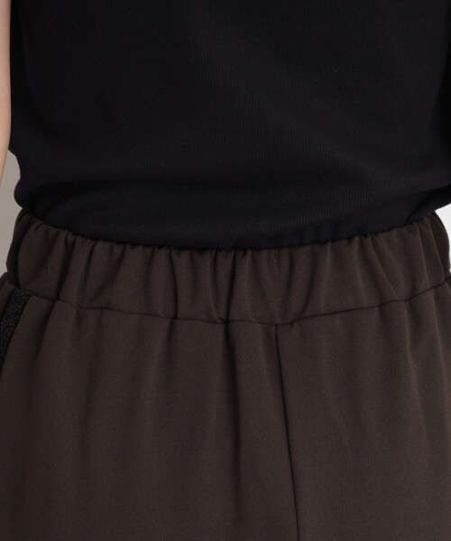 THE SHOP TK （ザ ショップ ティーケー ）の「サイドラメラインタイトスカート【洗濯機OK】（スカート・レディース・ダークブラウン/ブラック・12/13）」の15枚目の写真