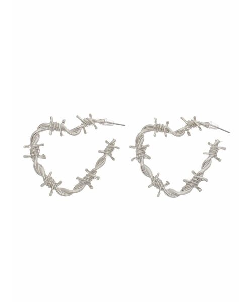jouetie（ジュエティ）の「ワイヤーライクハートピアス（ピアス（両耳用）・レディース・シルバー/ゴールド・FREE）」の2枚目の写真