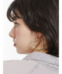 ワイヤーライクハートピアス