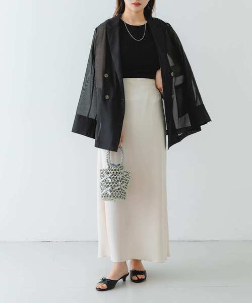 RODE SKO（ロデスコ）の「リボンビーズバッグ（ハンドバッグ・レディース・ブラック/グレー・ONE）」の11枚目の写真