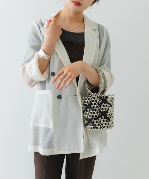 RODE SKO（ロデスコ）の「リボンビーズバッグ（ハンドバッグ・レディース・ブラック/グレー・ONE）」の17枚目の写真