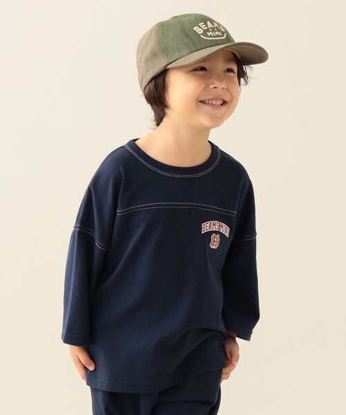 BEAMS mini（ビームスミニ）の「ワイド 天竺 セットアップ 2025FW（90～150cm）（サロペット/オーバーオール・キッズ・ワイン/ネイビー/ブラウン系その他4・100/90/120/110/150/140/130）」の13枚目の写真