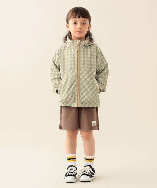 BEAMS mini（ビームスミニ）の「ワイド 天竺 セットアップ 2025FW（90～150cm）（サロペット/オーバーオール・キッズ・ワイン/ネイビー/ブラウン系その他4・100/90/120/110/150/140/130）」の17枚目の写真