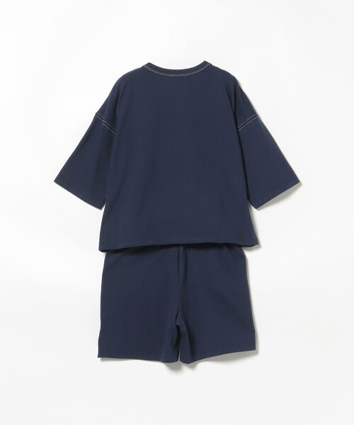 BEAMS mini（ビームスミニ）の「ワイド 天竺 セットアップ 2025FW（90～150cm）（サロペット/オーバーオール・キッズ・ワイン/ネイビー/ブラウン系その他4・100/90/120/110/150/140/130）」の21枚目の写真