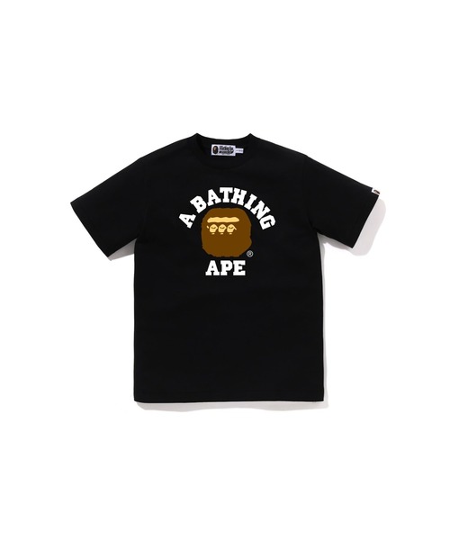 特大セール‼️ APE BAPE 黒 Tシャツ COLLEGE TEE エイプ Tシャツ LIQUID CAMO COLLEGE ATS TEE