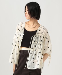 BAYFLOW | [清涼感ある素材感]エンブロイダリーブラウス(シャツ/ブラウス)